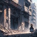廃墟の街にただひとり 5枚目