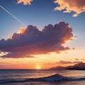 夕暮れの海と雲 6枚目