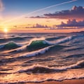 夕暮れの海と雲 8枚目