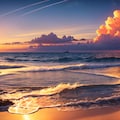 夕暮れの海と雲 10枚目