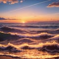 夕暮れの海と雲 3枚目