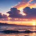 夕暮れの海と雲 9枚目