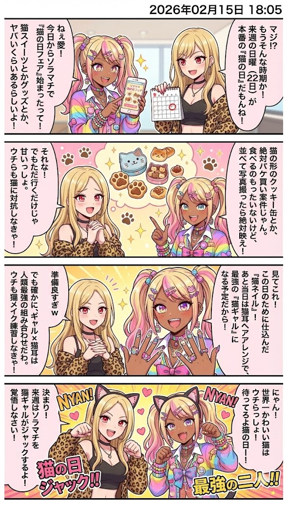 東京ソラマチで「猫の日フェア」　毎日漫画18時