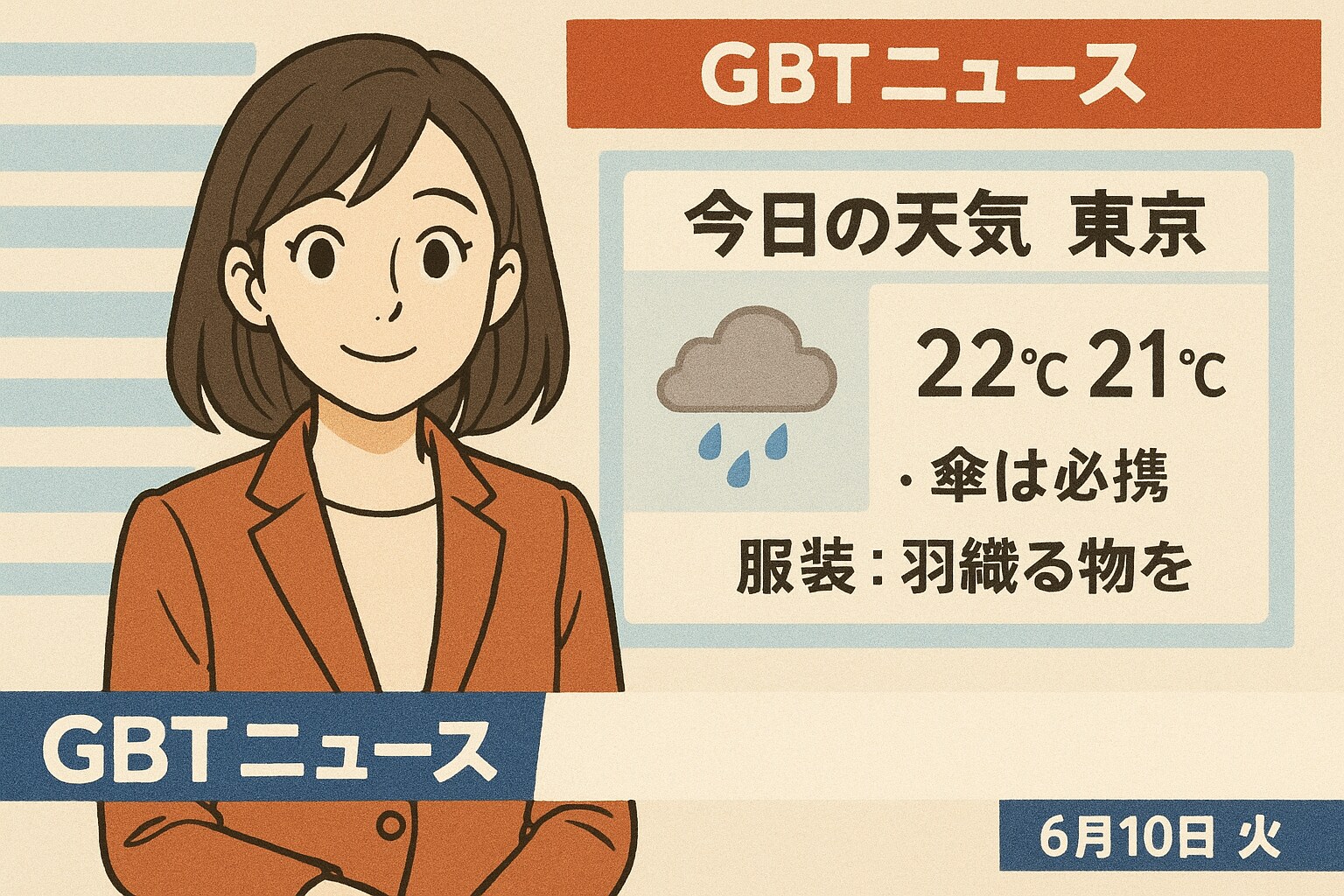 気象情報 2025/6/10(火) | の人気AIイラスト・グラビア