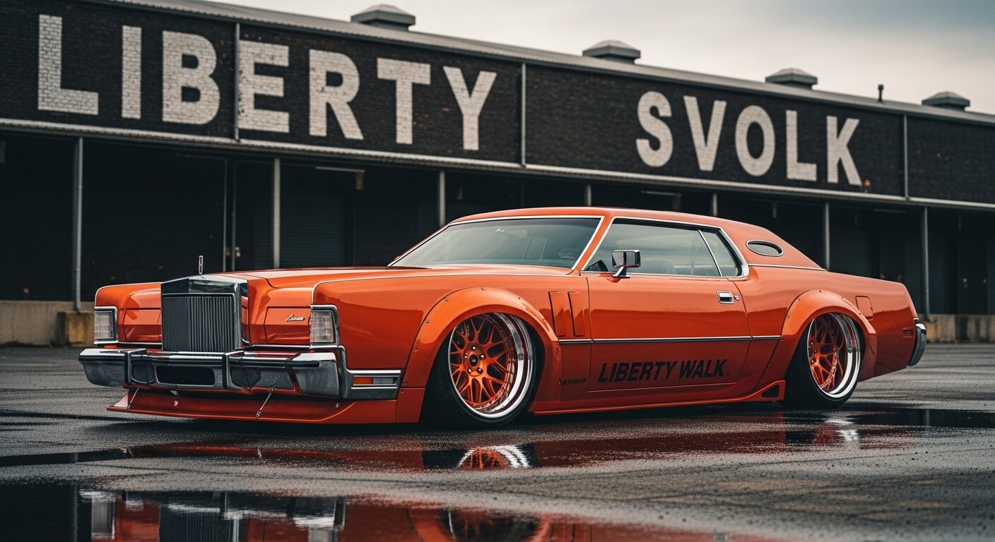 リバティーウォークリンカーンコンチネンタルマーク4 | の人気AIイラスト・グラビア