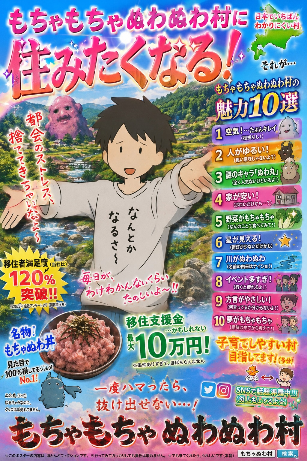 もちゃもちゃぬわぬわ村に住もう