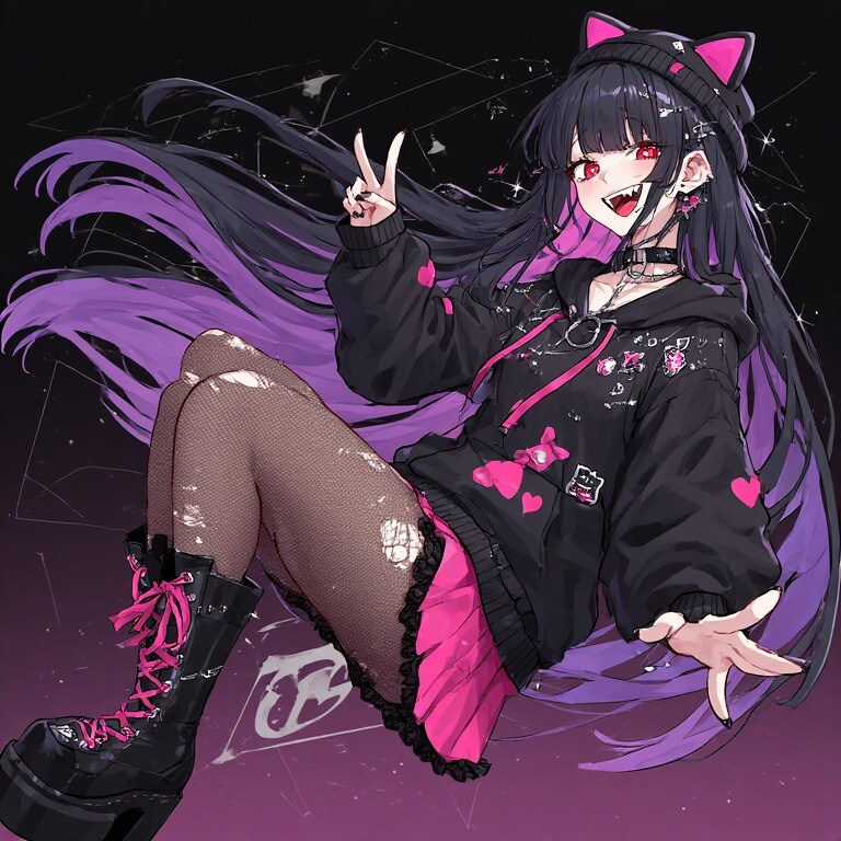 全力でパンクなファッション