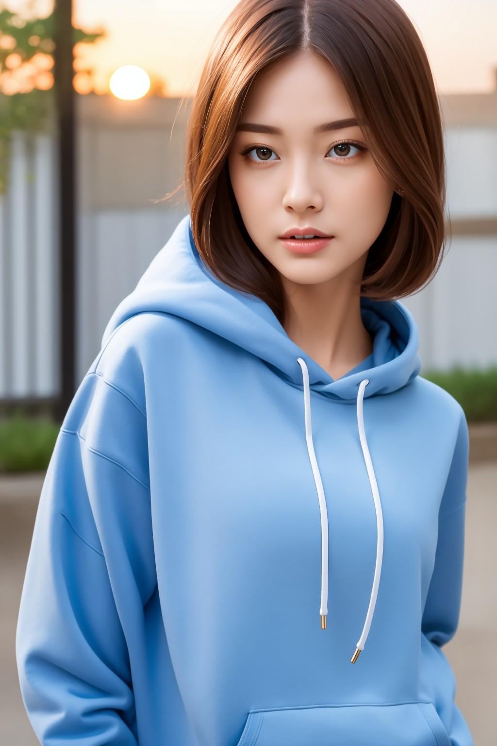 パーカーお姉さん