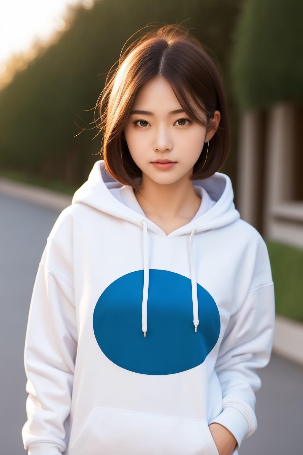 パーカーお姉さん