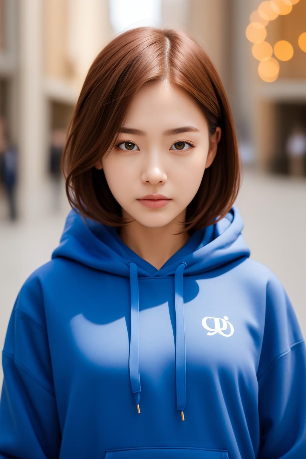 パーカーお姉さん