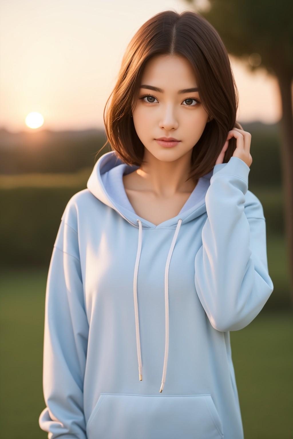 パーカーお姉さん