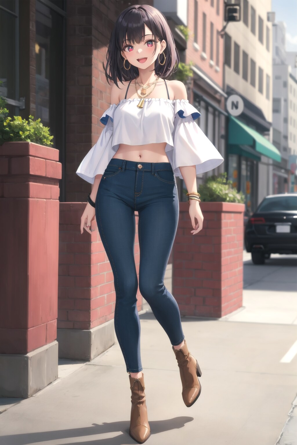 モダンな肩出し衣装　かぐやちゃん