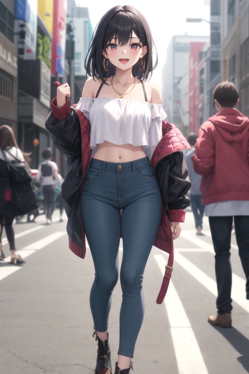 モダンな肩出し衣装　かぐやちゃん