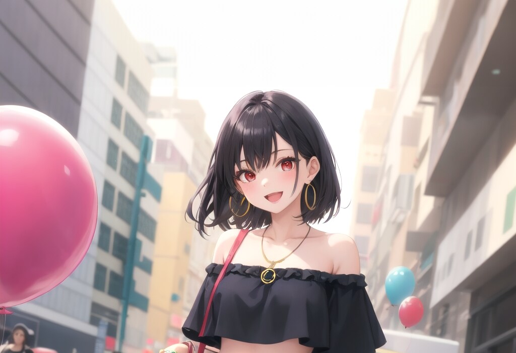 モダンな肩出し衣装　かぐやちゃん