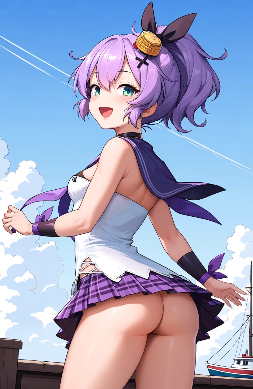 港に来たジャベリン (Anima)