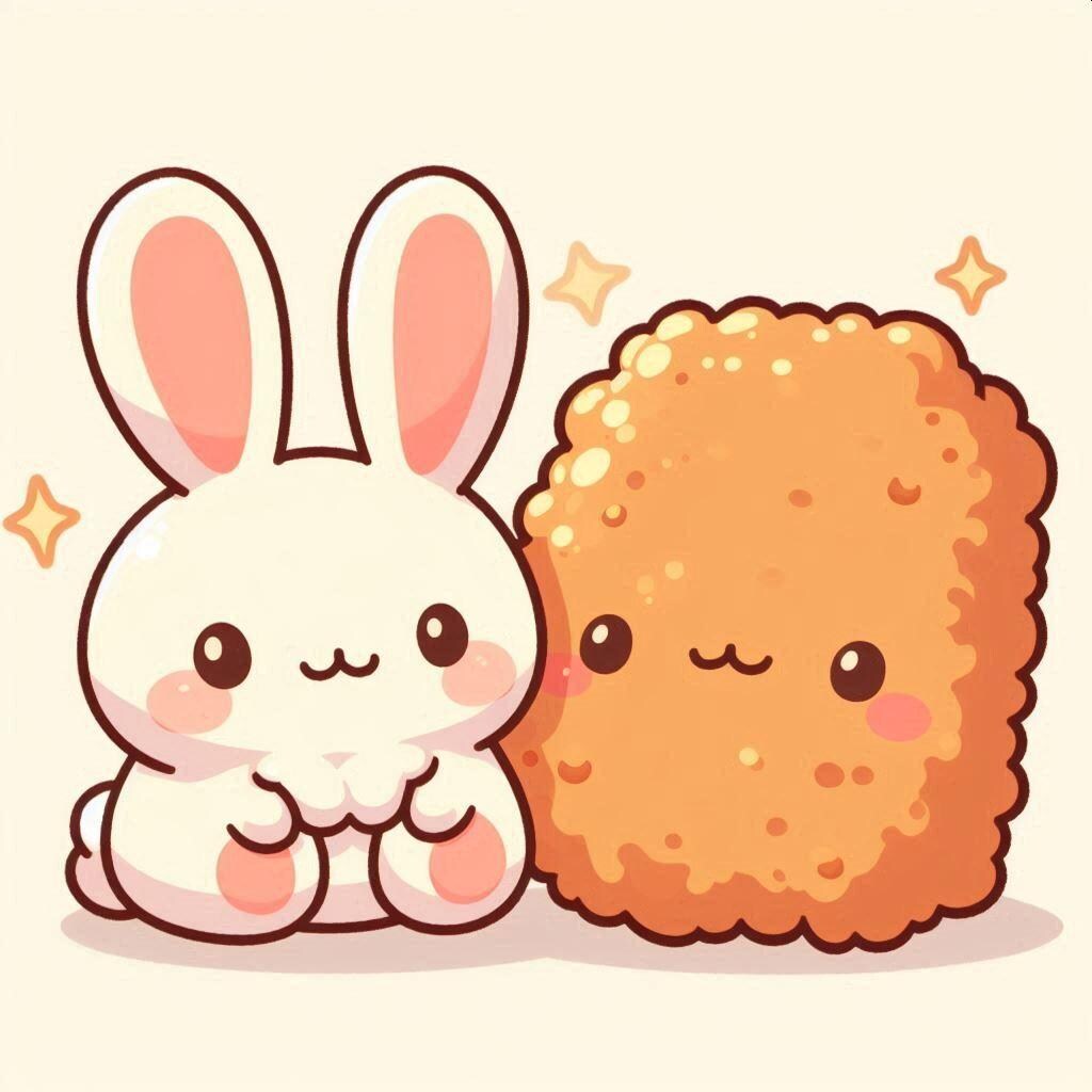 ウサギとから揚げ