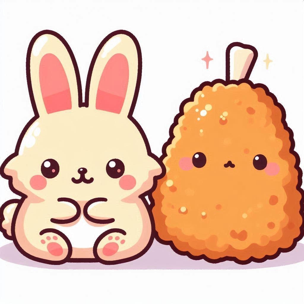 ウサギとから揚げ