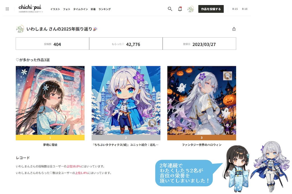 冬の町の巡礼騎士 / Best of 2025(AIによるデータ解析付き)