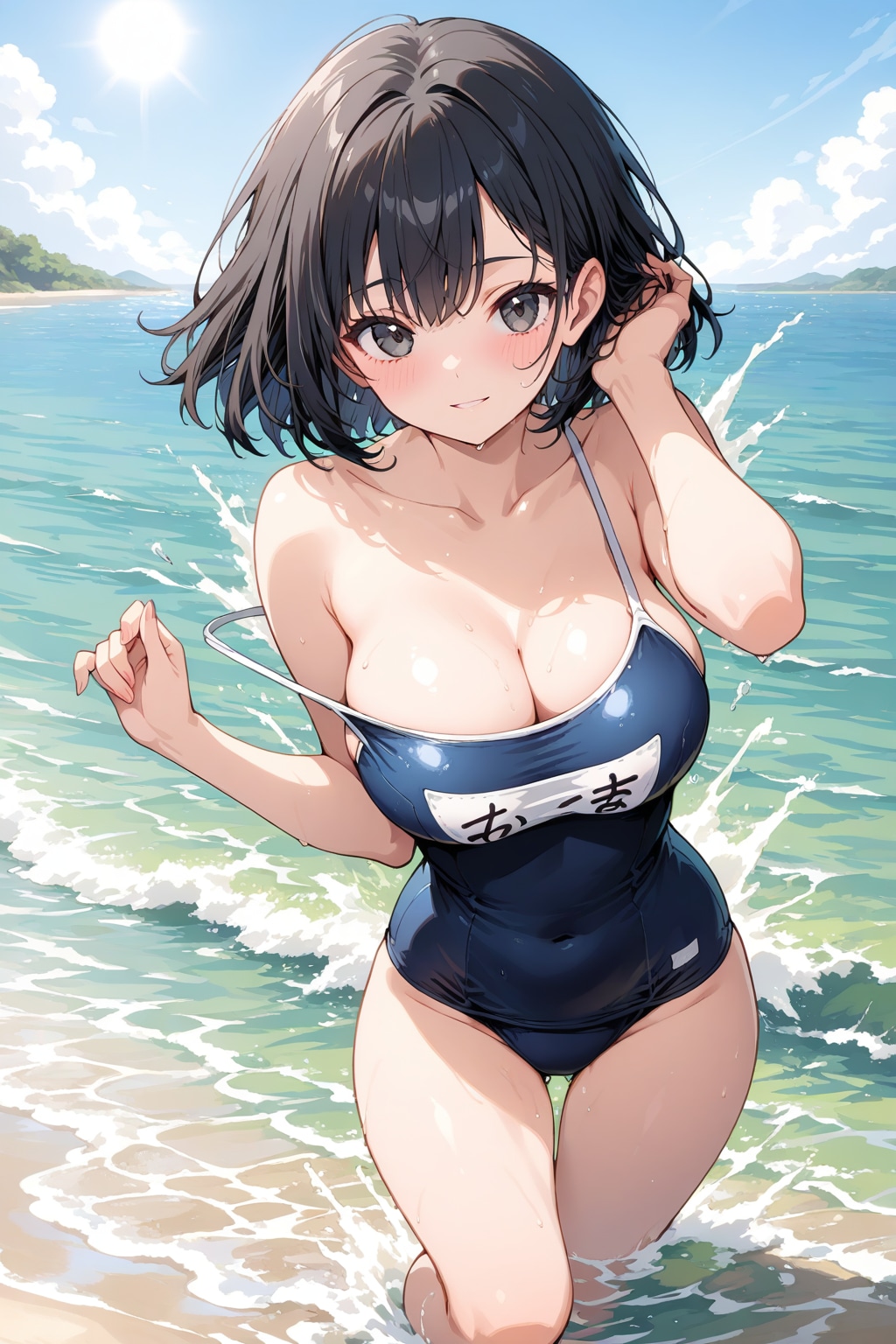 水辺の少女