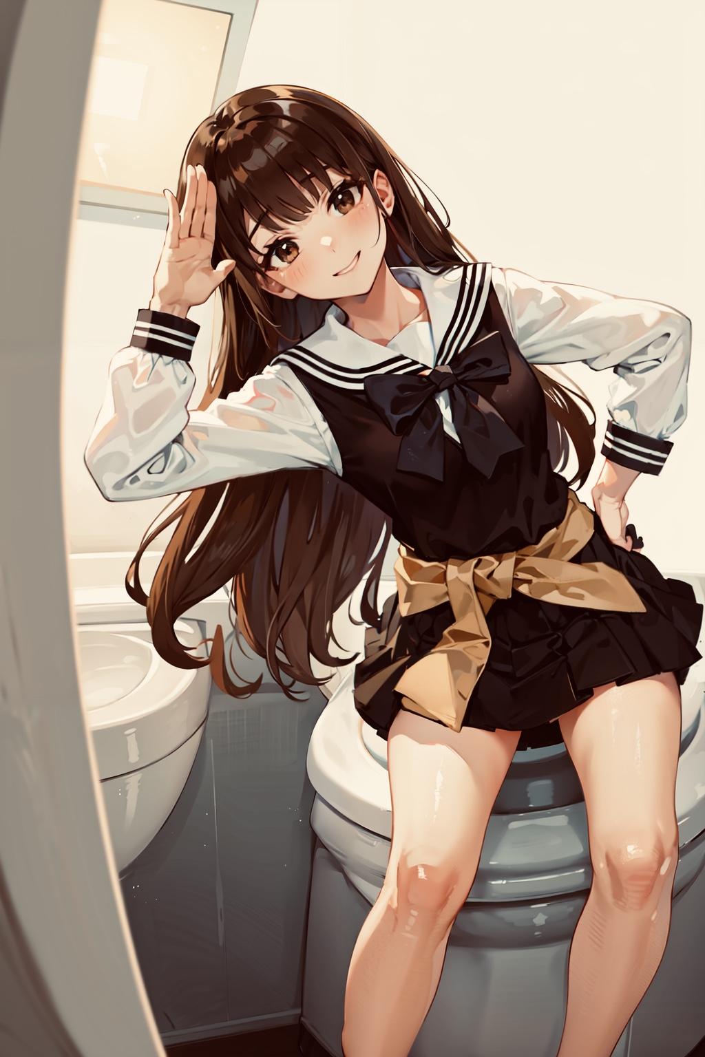 トイレ発見‼健康的生活少女の草野世界