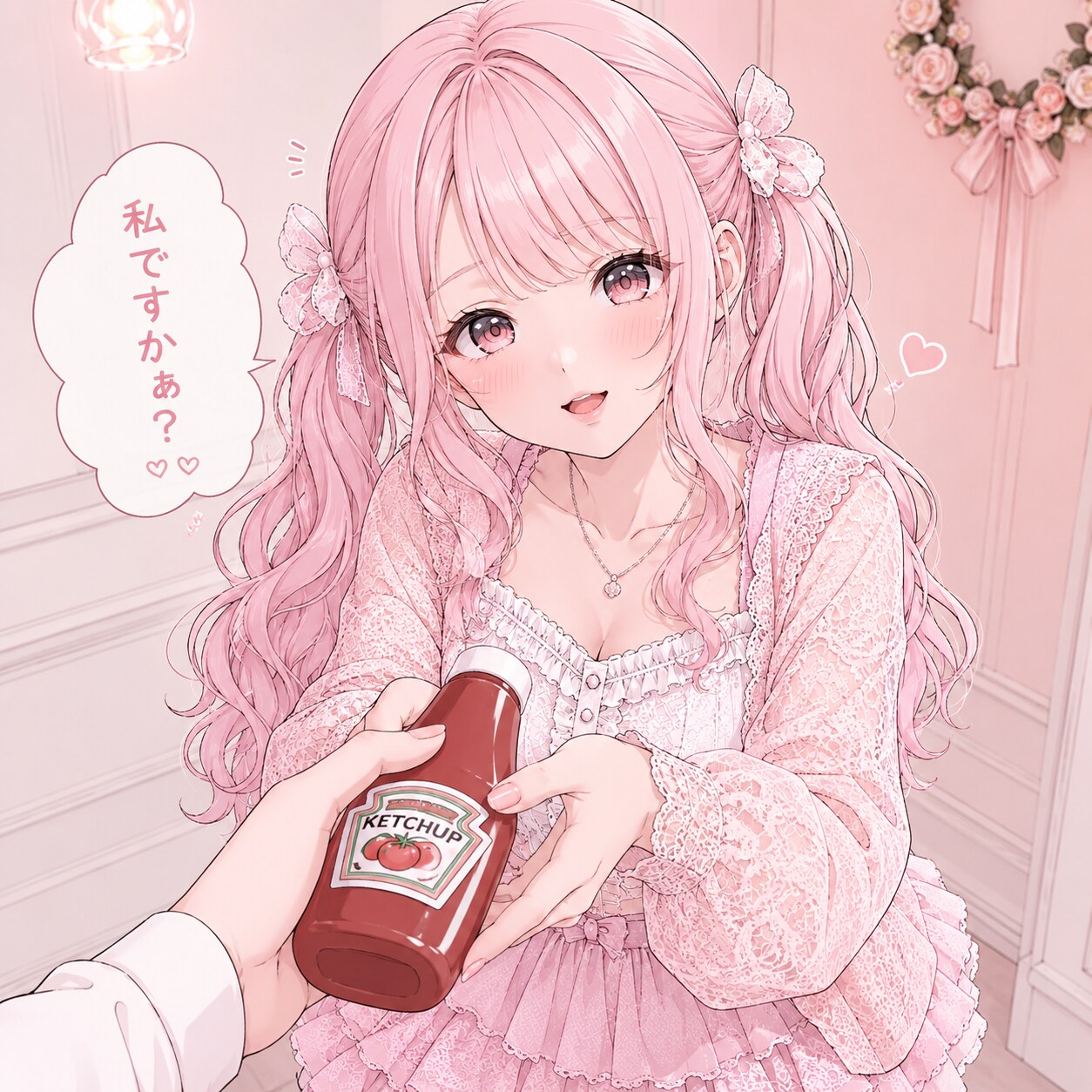 私ですかぁ？（ピンクちゃん） | の人気AIイラスト・グラビア