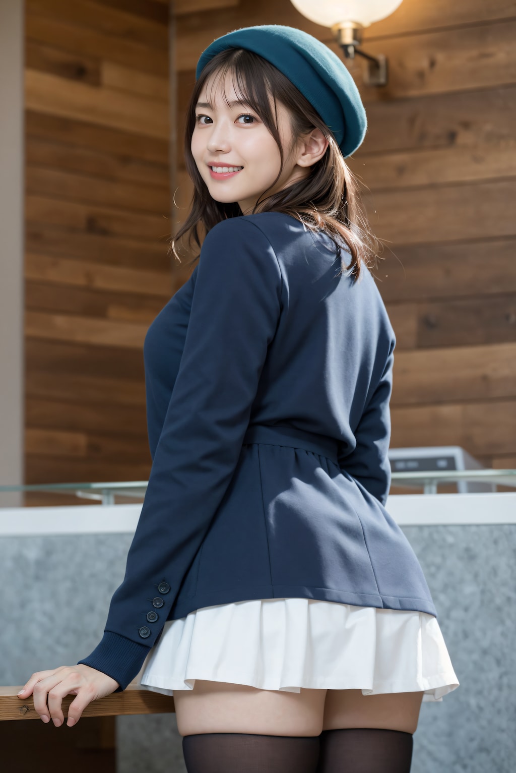 綺麗な足の会社の受付嬢 3