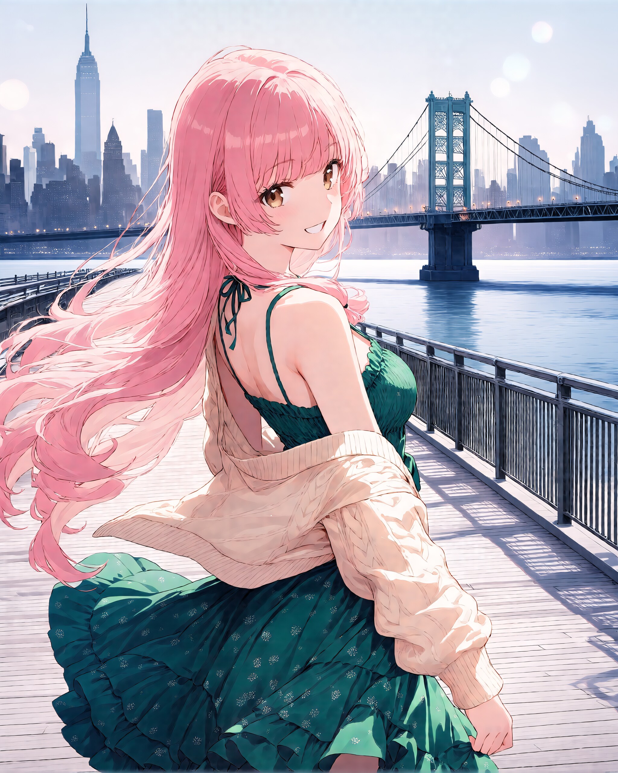 NY マンハッタンブリッジ | の人気AIイラスト・グラビア