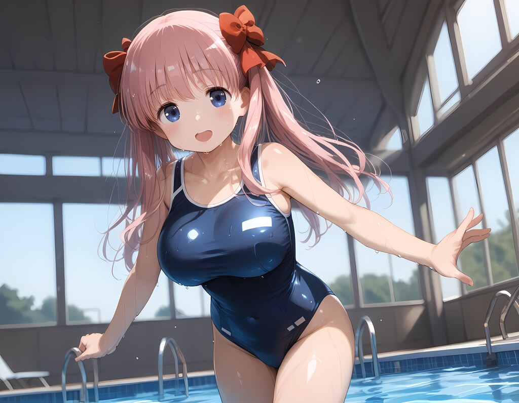 【咲-Saki-】のどっちのスク水姿