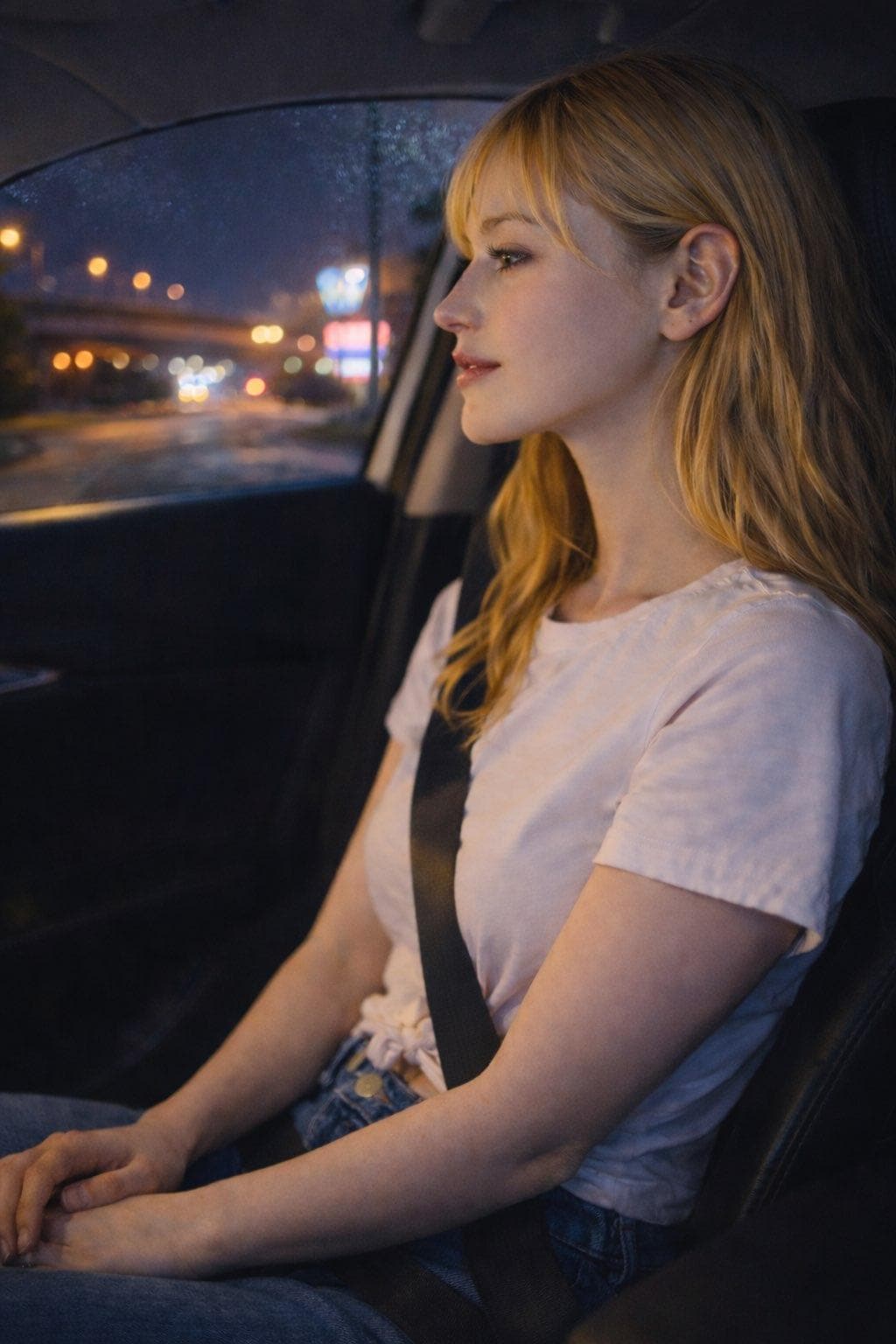 アメリカンダイナーのウェイトレス（夜）