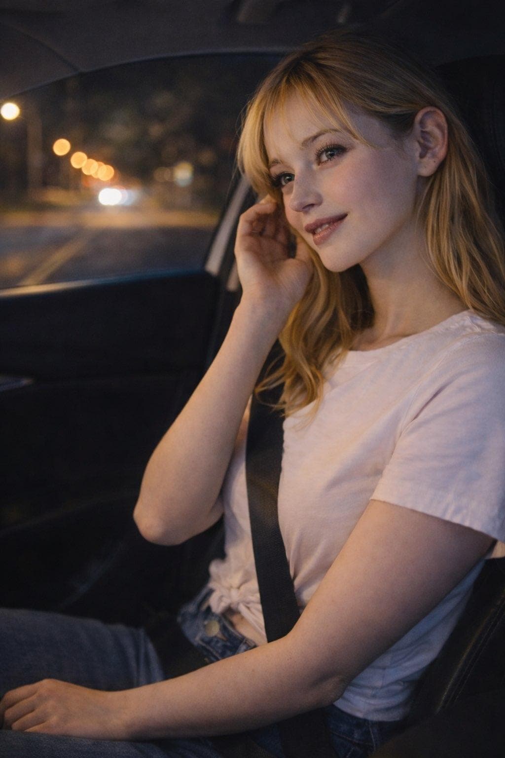 アメリカンダイナーのウェイトレス（夜）