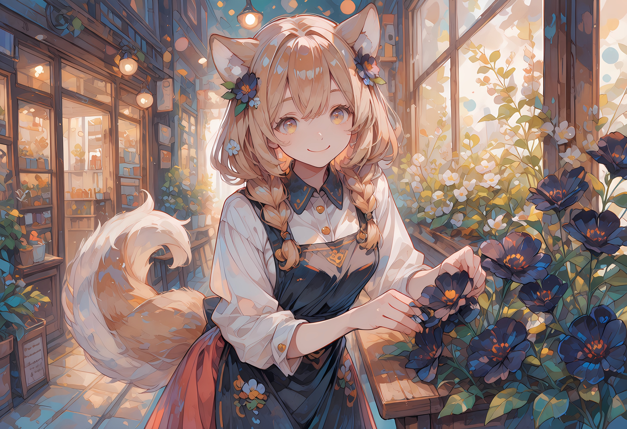 宵闇花屋 | の人気AIイラスト・グラビア