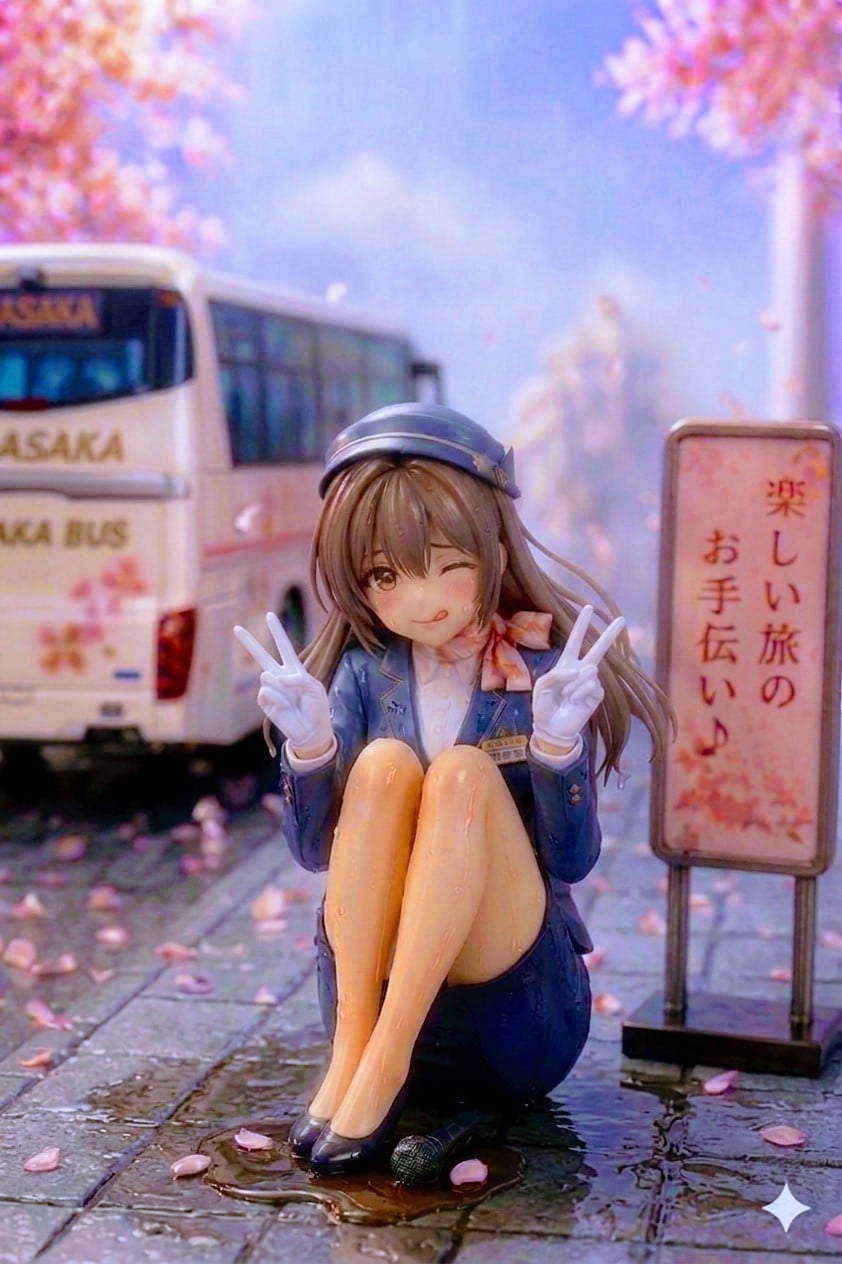 Geminiで修学旅行中のPAで、何かに間に合わなかったバスガイドさんフィギュア