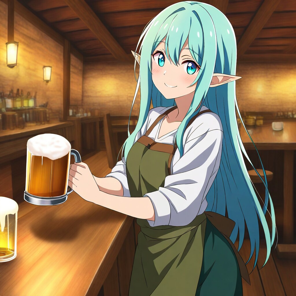 酒場のエルフちゃん