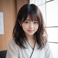 手紙を書く着物の女性 11枚目