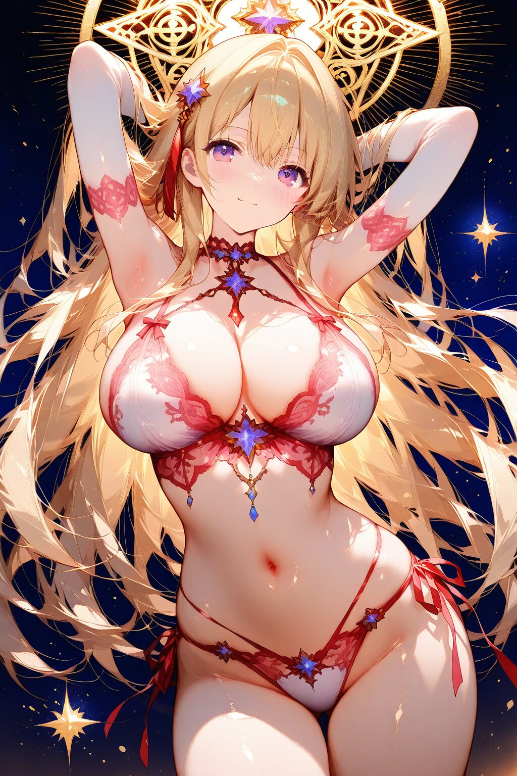 セクシーランジェリーの女神　ー プロンプトお借りしました Ver. 02 ー