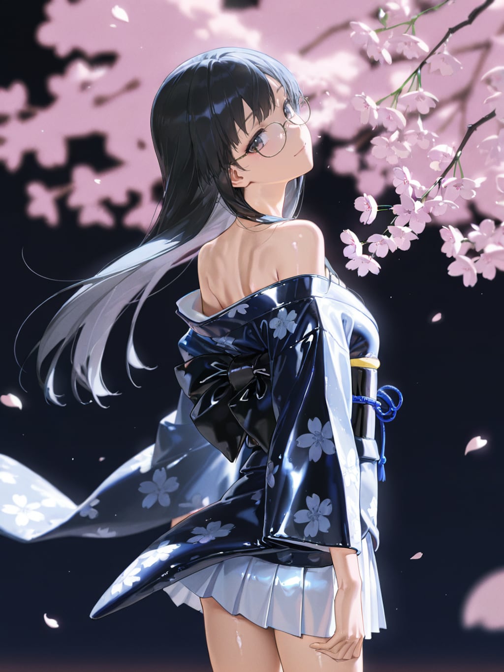 夜桜