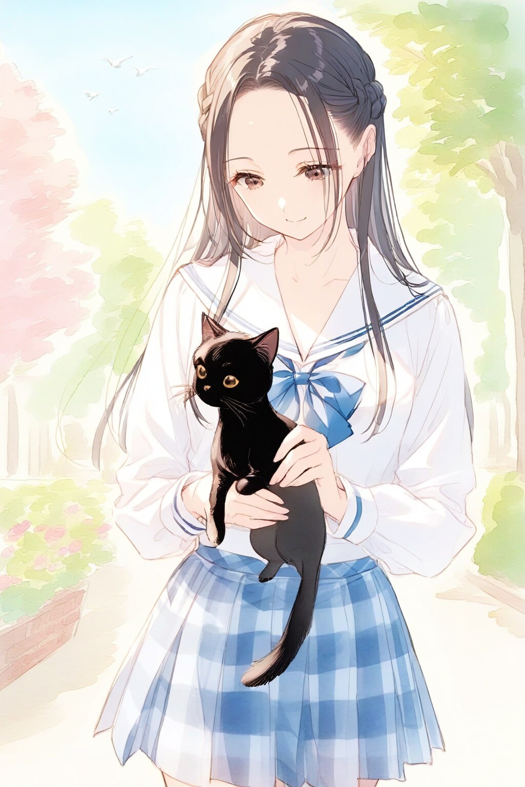 ねこちゃんとお散歩 | の人気AIイラスト・グラビア