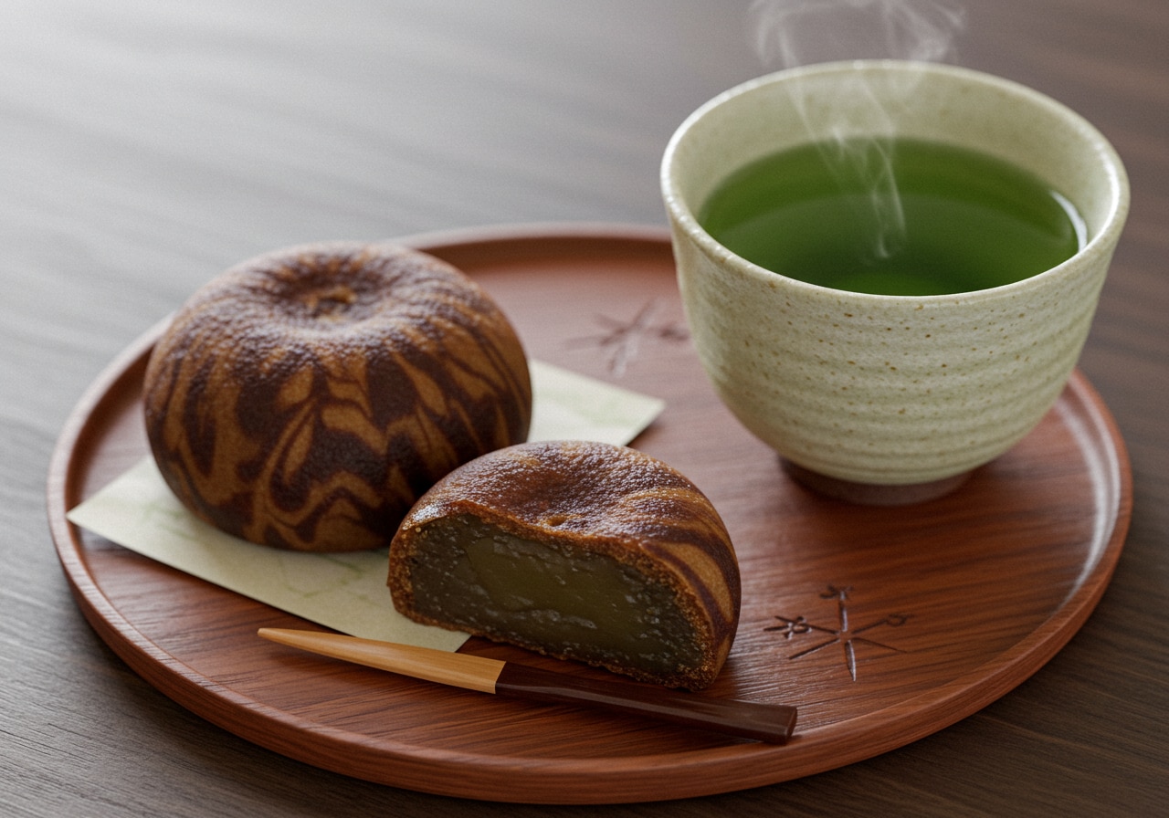 デザートのマーブル模様饅頭 | の人気AIイラスト・グラビア