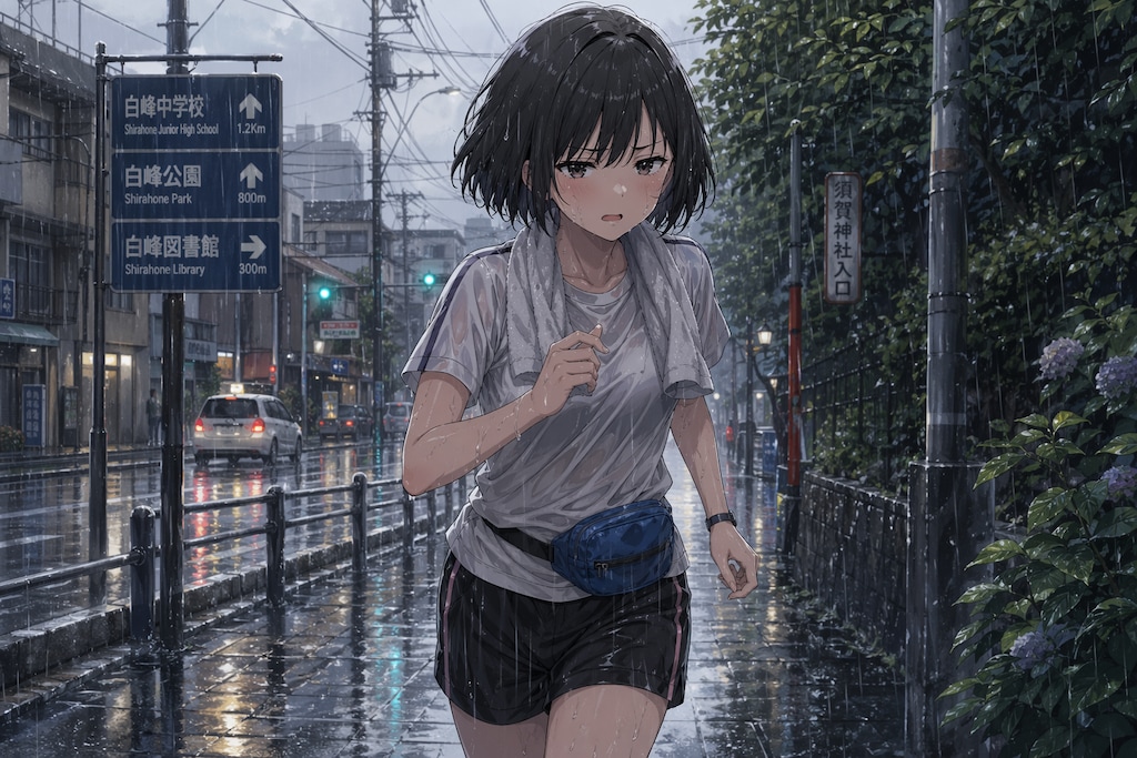 ゲリラ豪雨と女の子