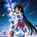 星空と浴衣 12枚目