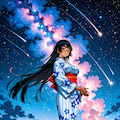 星空と浴衣 11枚目