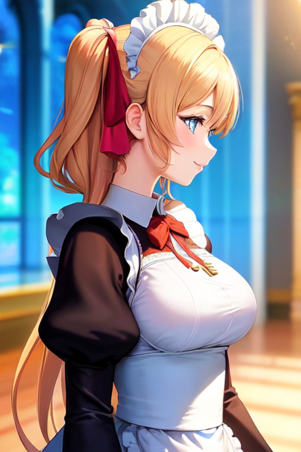 横顔メイド