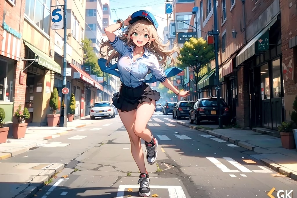 おでこ出してくれました