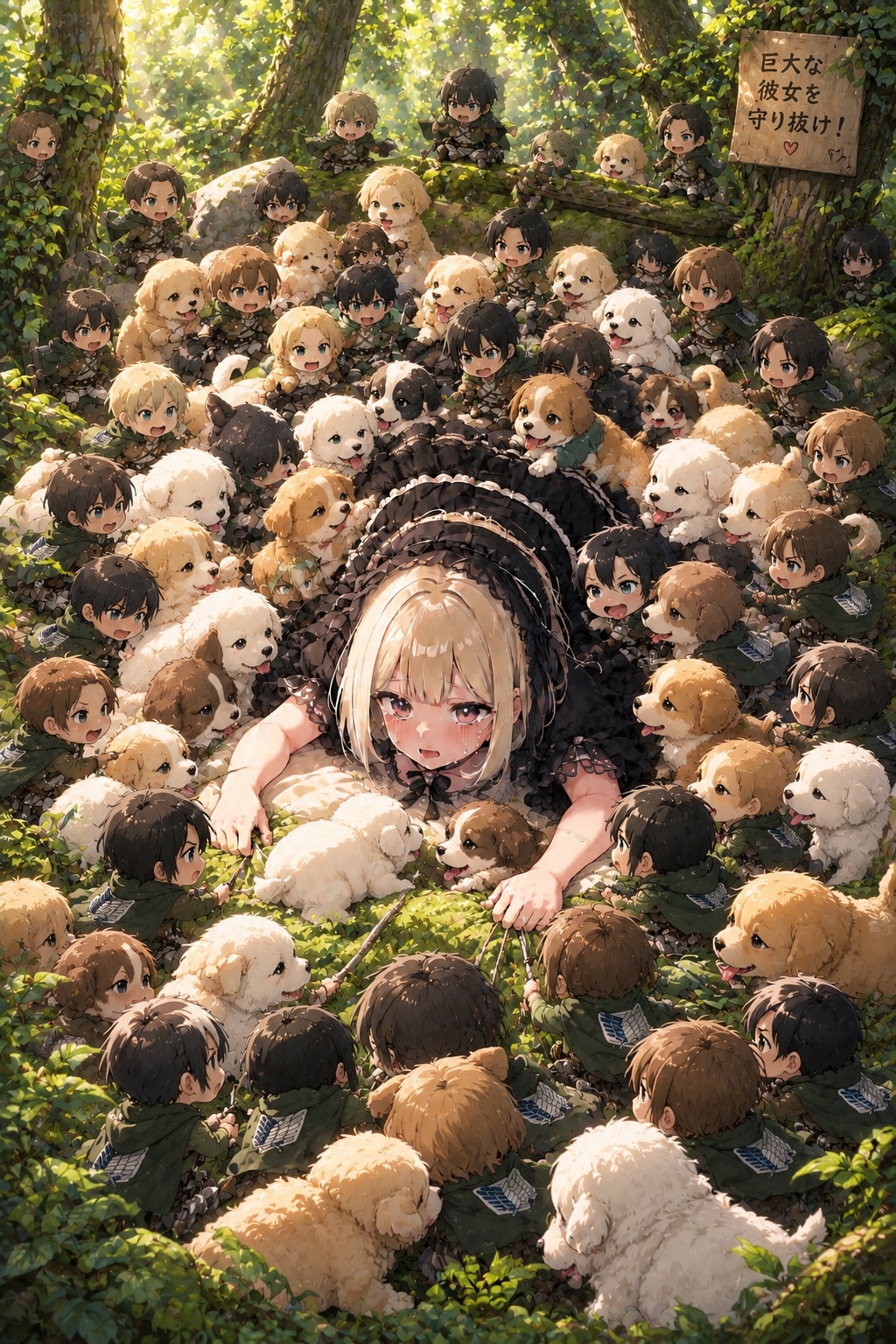 進撃のゴスロリ　調査兵団と子犬だらけ