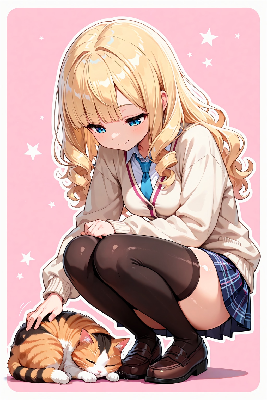 ねこなでなで | の人気AIイラスト・グラビア