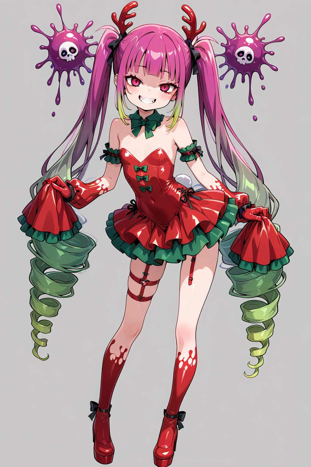 私の髪はクリスマスツリー
