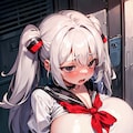 [5枚] 乳首露出調教～巨乳JKを仕込む～ 4枚目