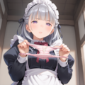 新・パンツ見せメイド 6枚目