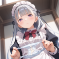 新・パンツ見せメイド 2枚目