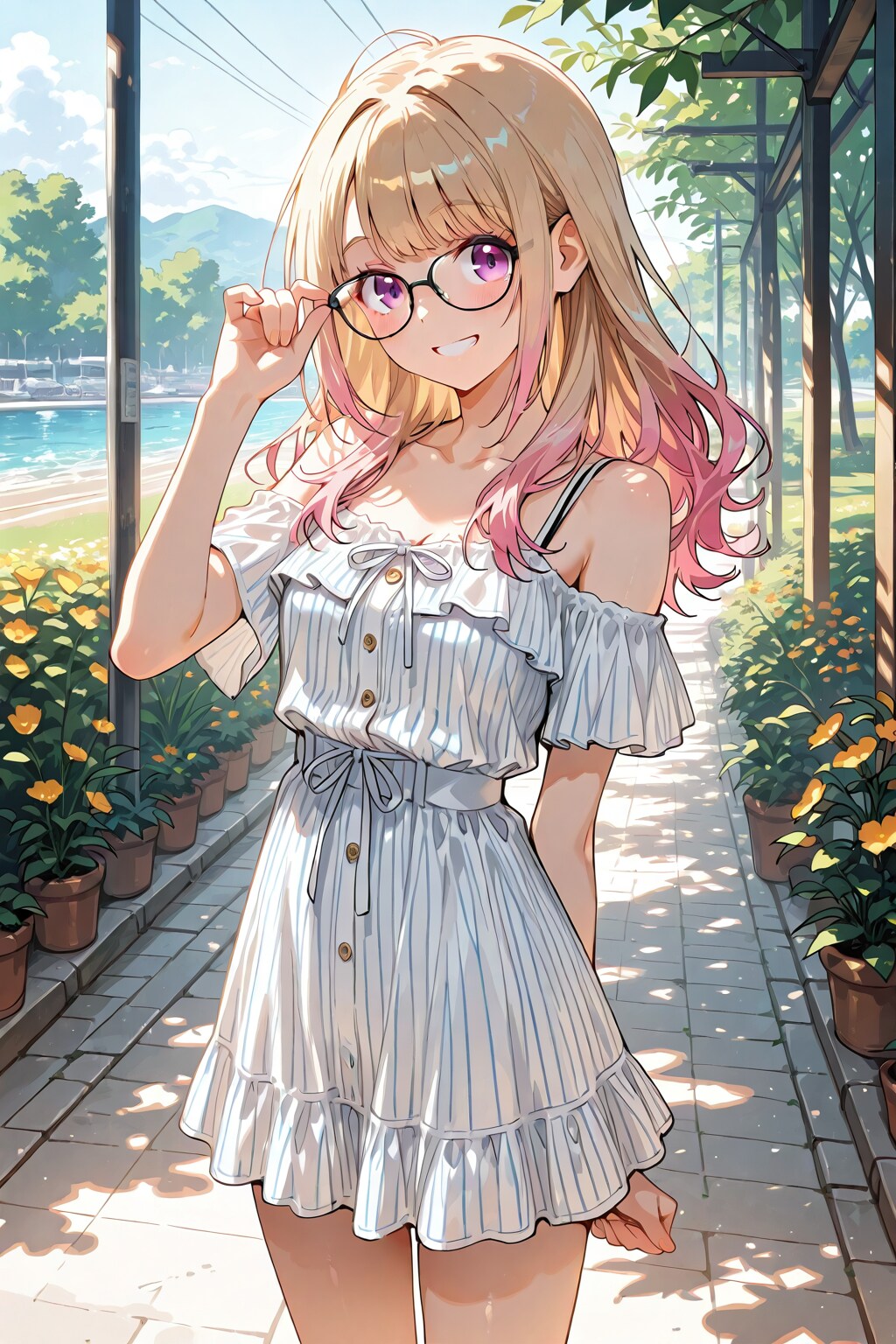 メガネ美少女